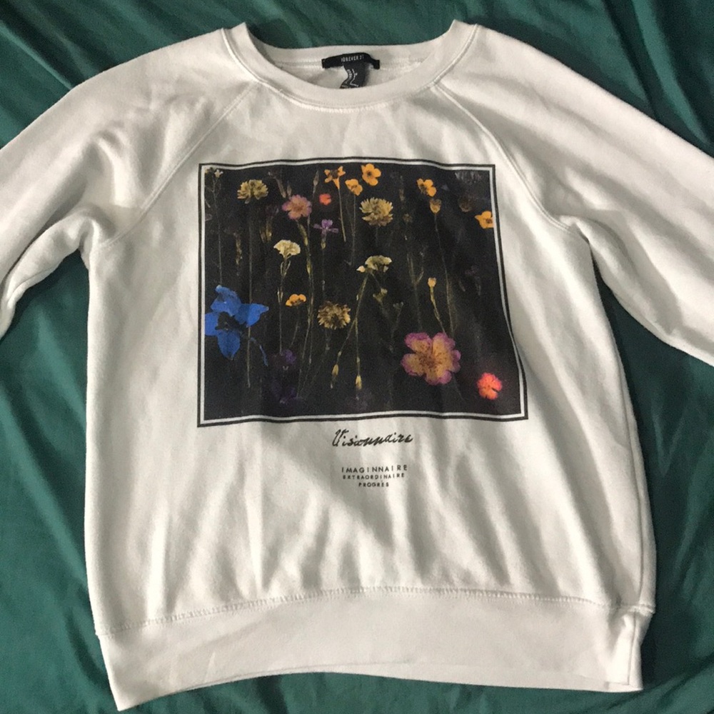 White sweatshirt